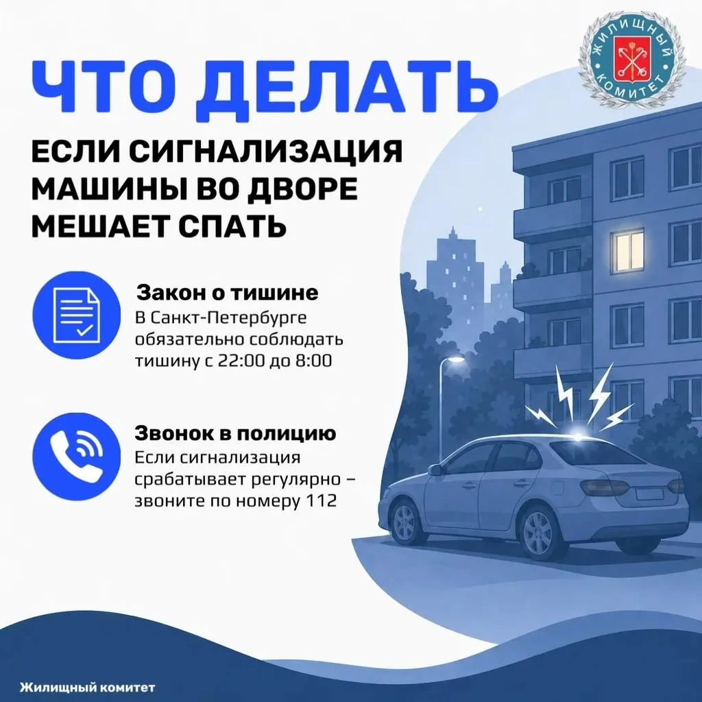 Что делать, если сигнализация машины во дворе мешает спать?