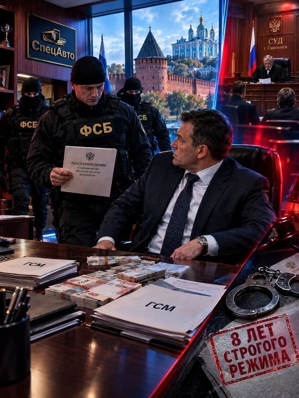⚡️В Смоленске руководитель «СпецАвто» получил 8 лет строгого режима за взятки на 1,5 мл...