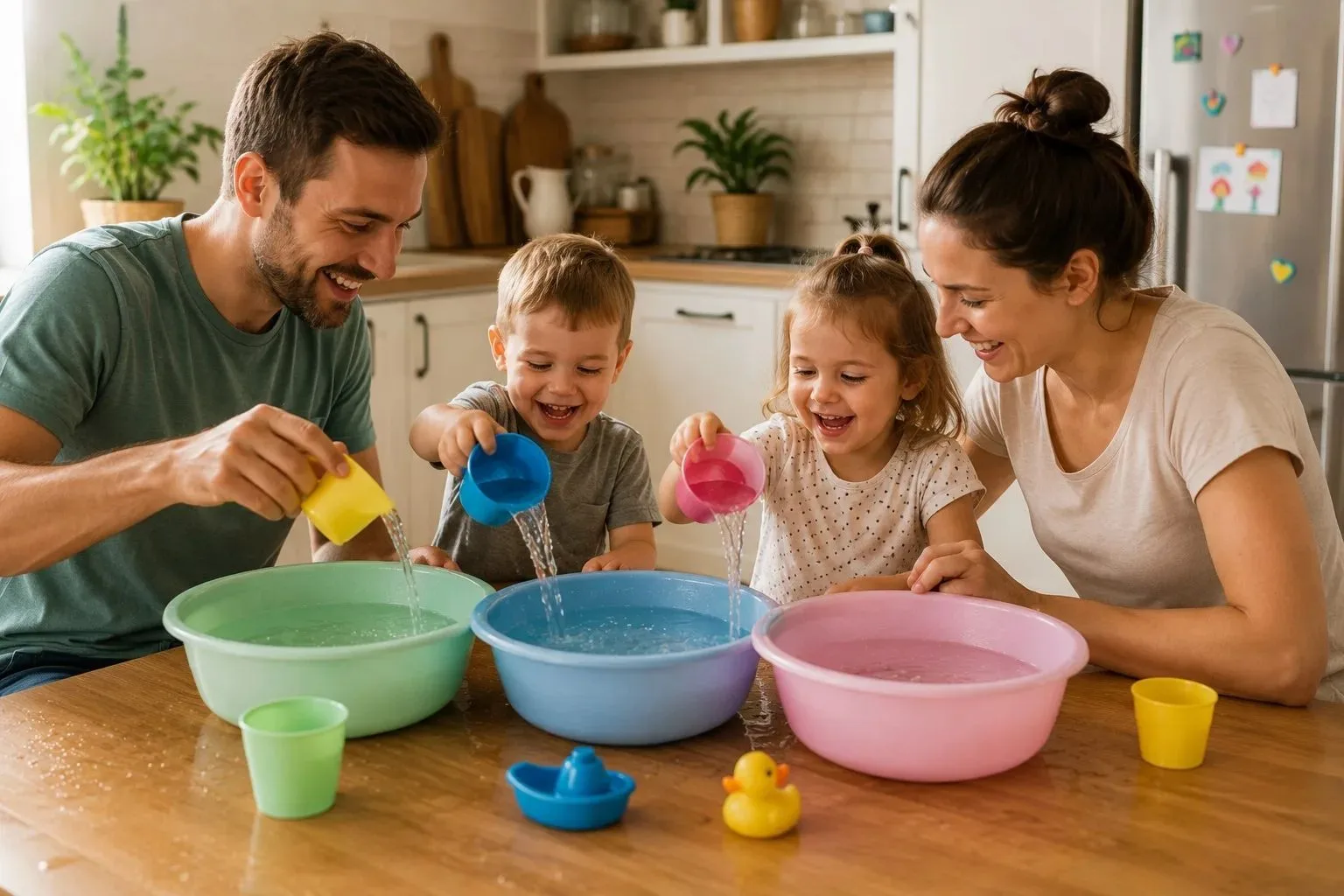 🥣 РУБРИКА "ЛЕТО С ПОЛЬЗОЙ". СЕНСОРНЫЕ ИГРЫ НА КУХНЕ 👪
   
🍽 Кухня — идеальное место для сенсорног