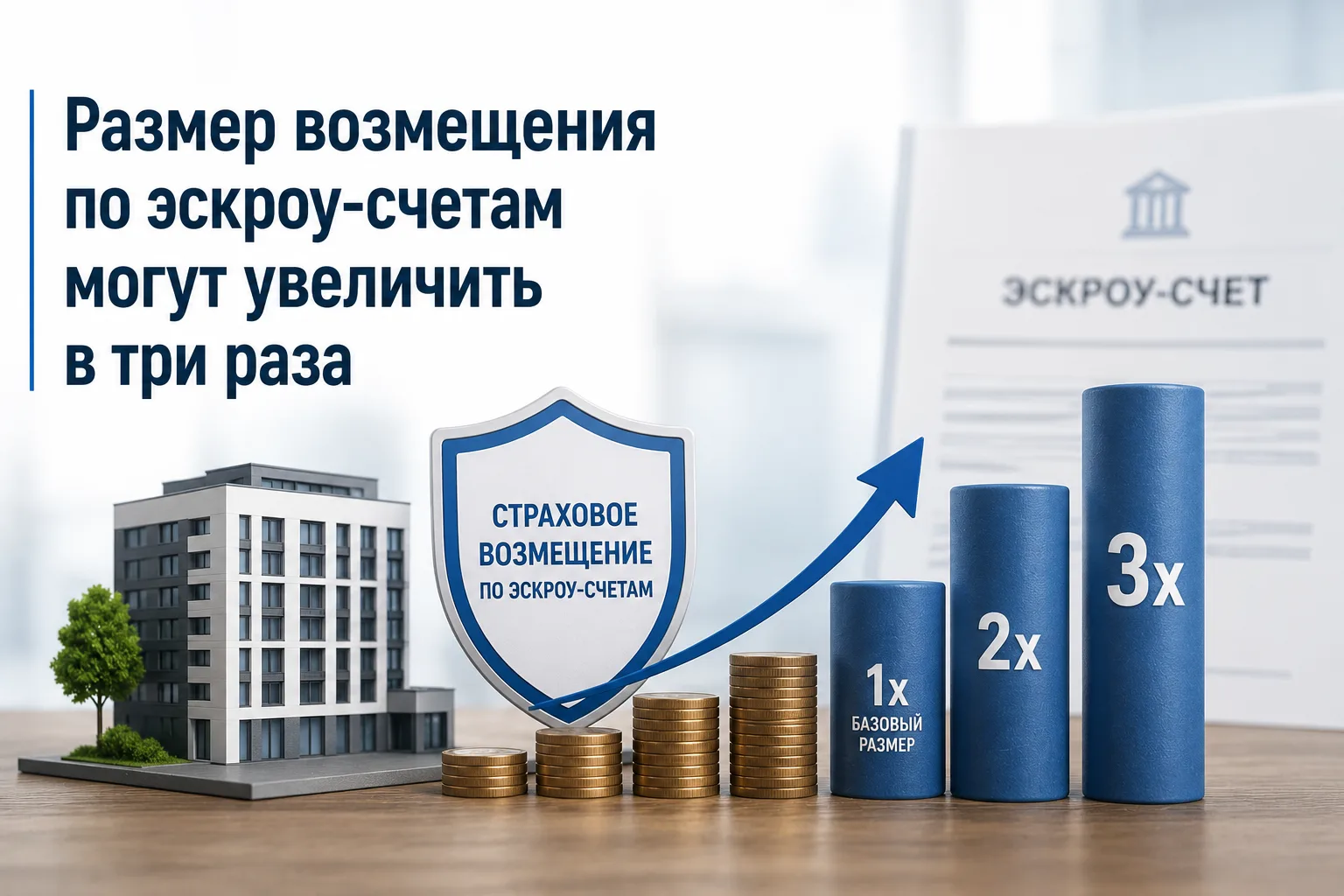 📁 Размер возмещения по эскроу-счетам могут увеличить в три раза