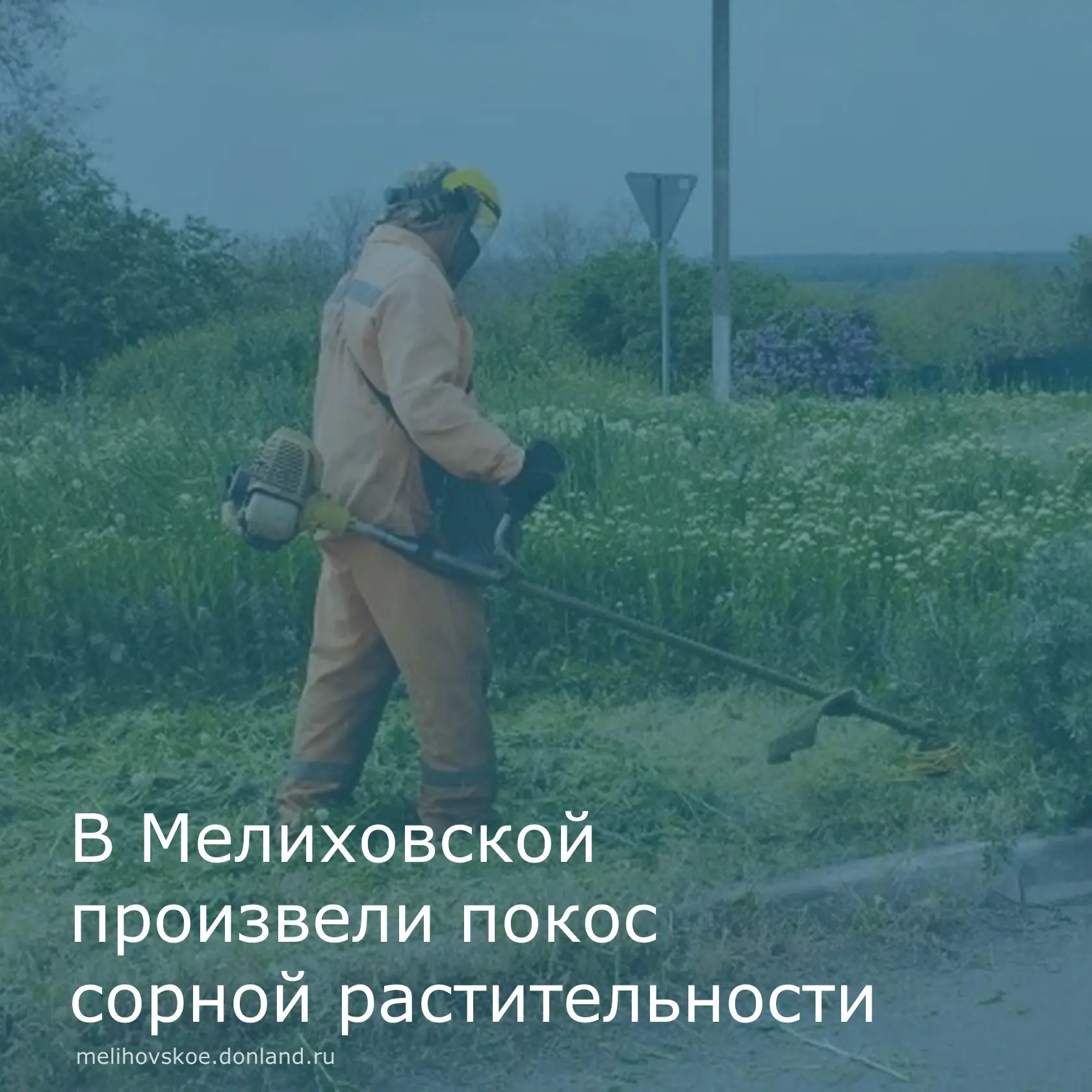📌В Мелиховском сельском поселении регулярно проводится покос сорной травы. В станице М...