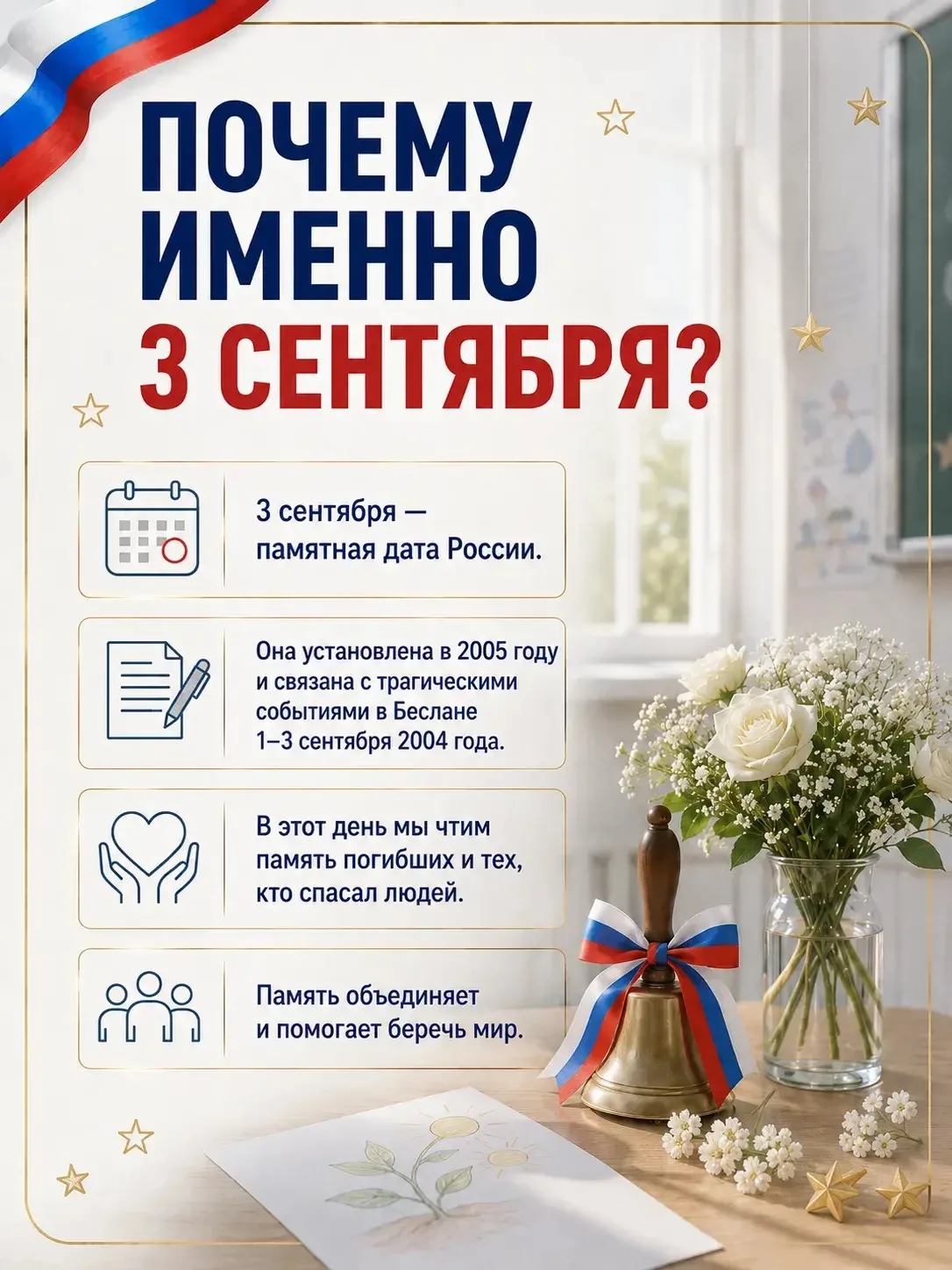 🕯 3 сентября — День солидарности в борьбе с терроризмом.
