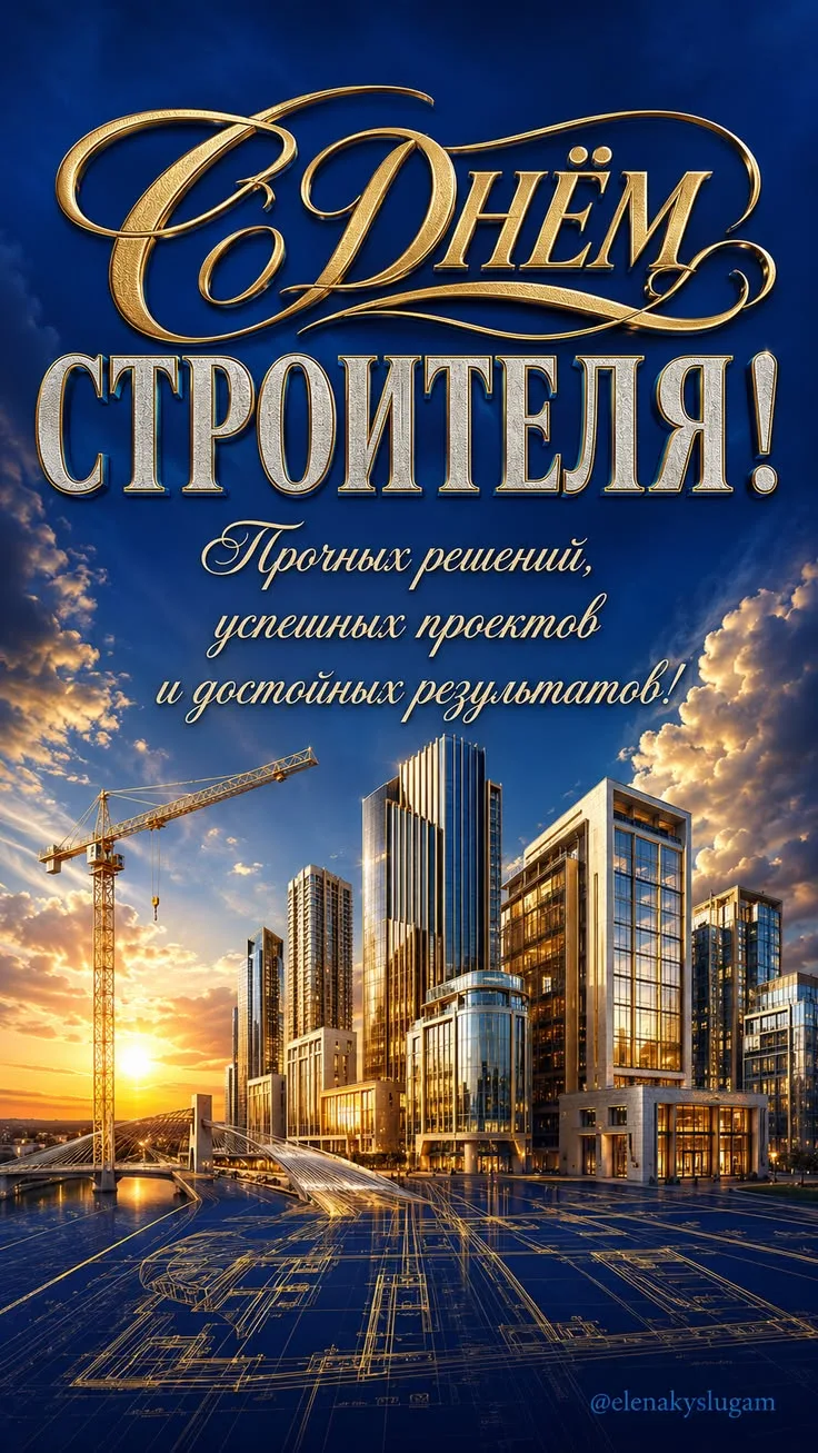 🌹🌹🌹С Днём строителя! Желаем вам крепкого здоровья, неиссякаемой энергии и профессион...