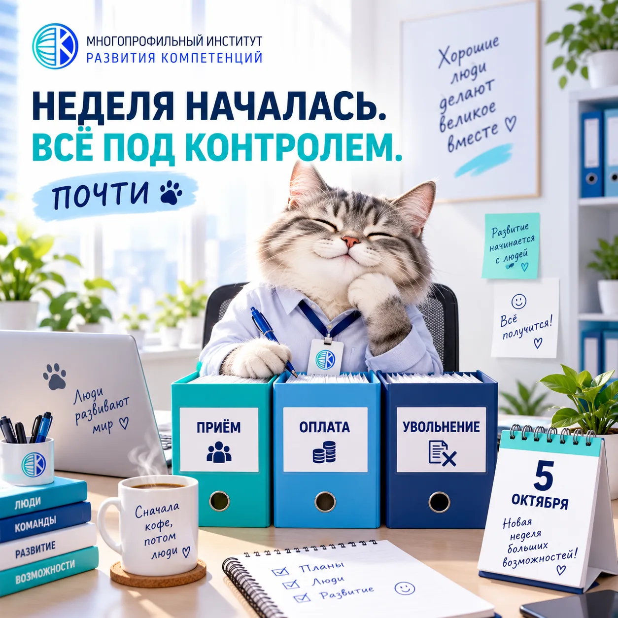 Неделя началась: кадровик уже знает, где лежит нужный приказ.