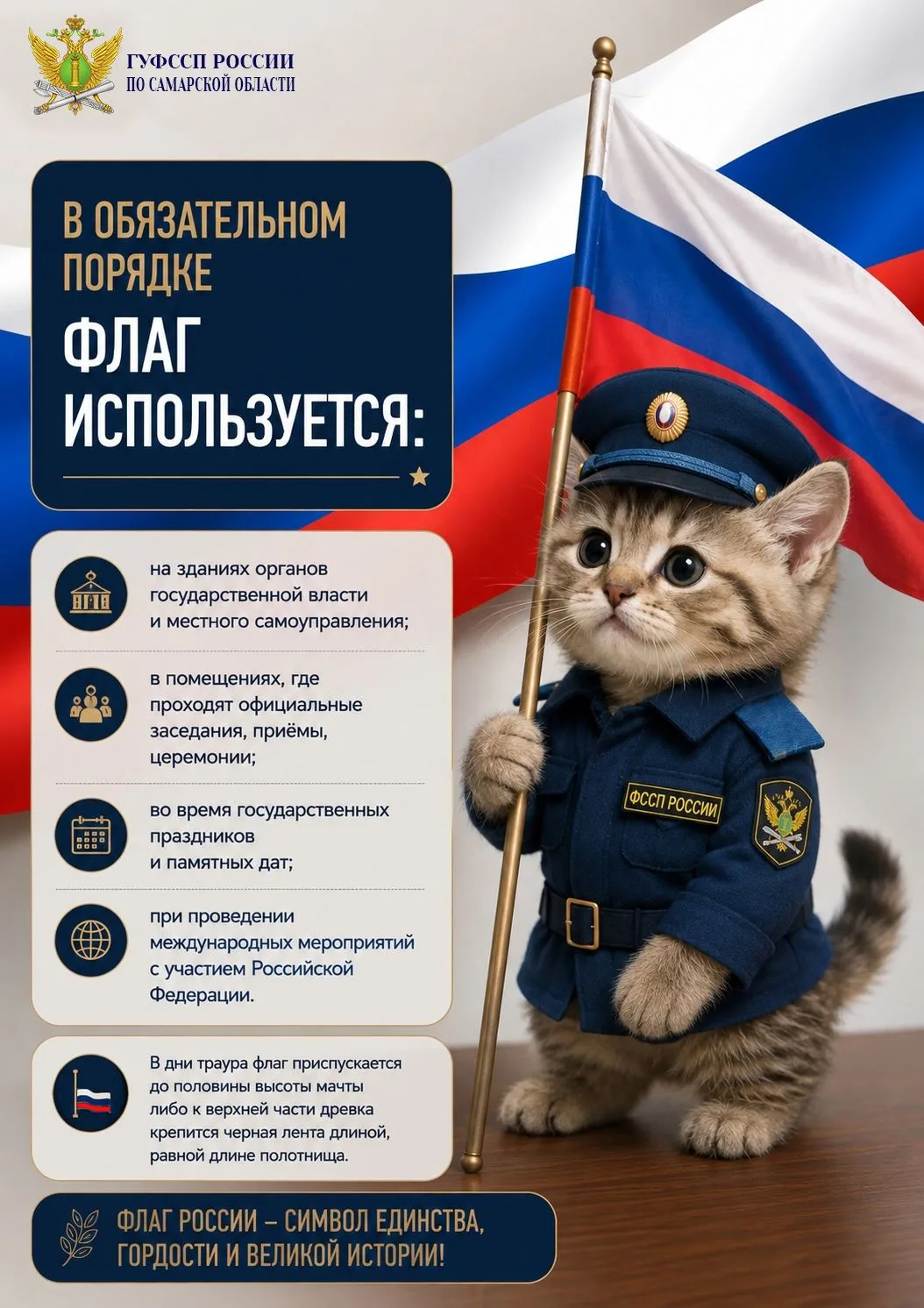 🇷🇺Сегодня наша страна празднует День государственного флага Российской Федерации!