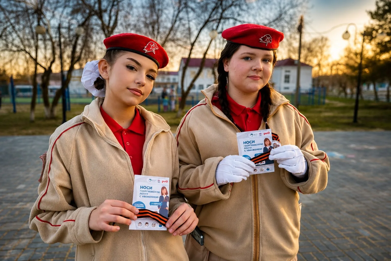 Продолжаем участвовать во Всероссийской акции «Георгиевская лента» 🇷🇺