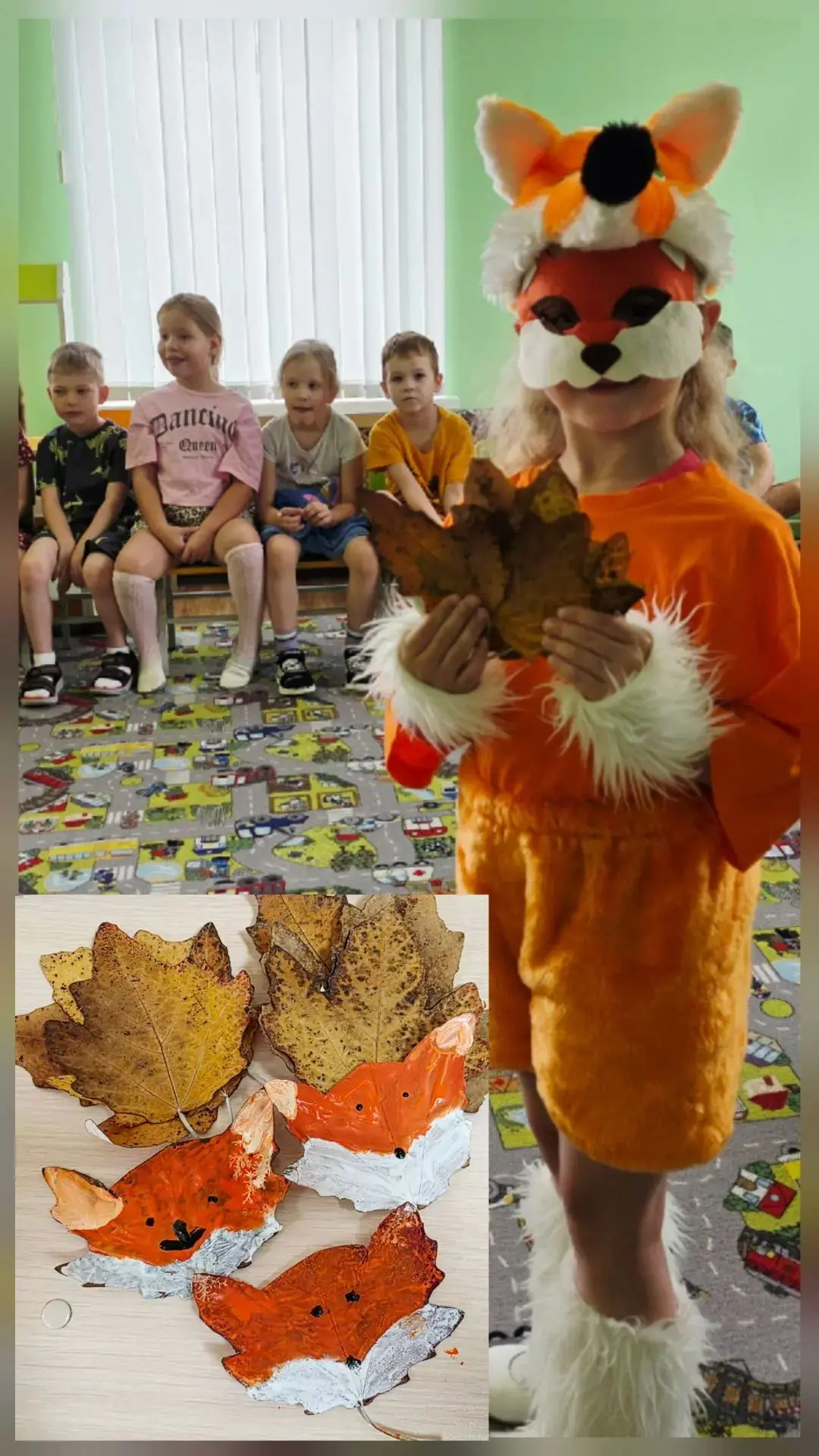 А вы знаете, как превратить осенние листья в лисичку? 🦊