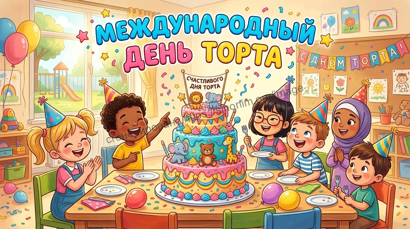 Сегодня Международный день торта, и в нашем саду по-настоящему праздничная атмосфера! 

🎂Торт — это