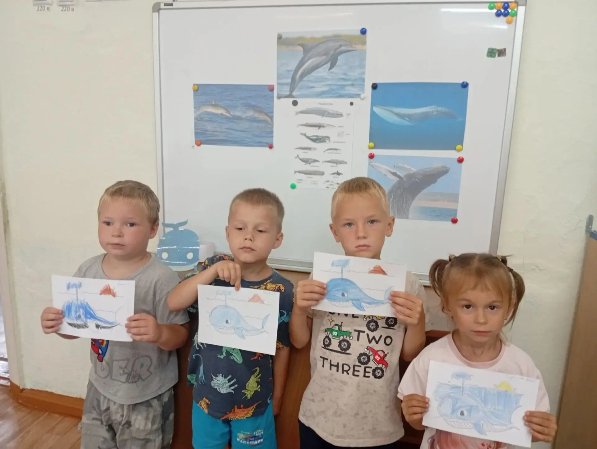 🐬 23 июля - Всемирный день китов и дельфинов🐋
В честь Всемирного дня китов и дельфинов в старшей р