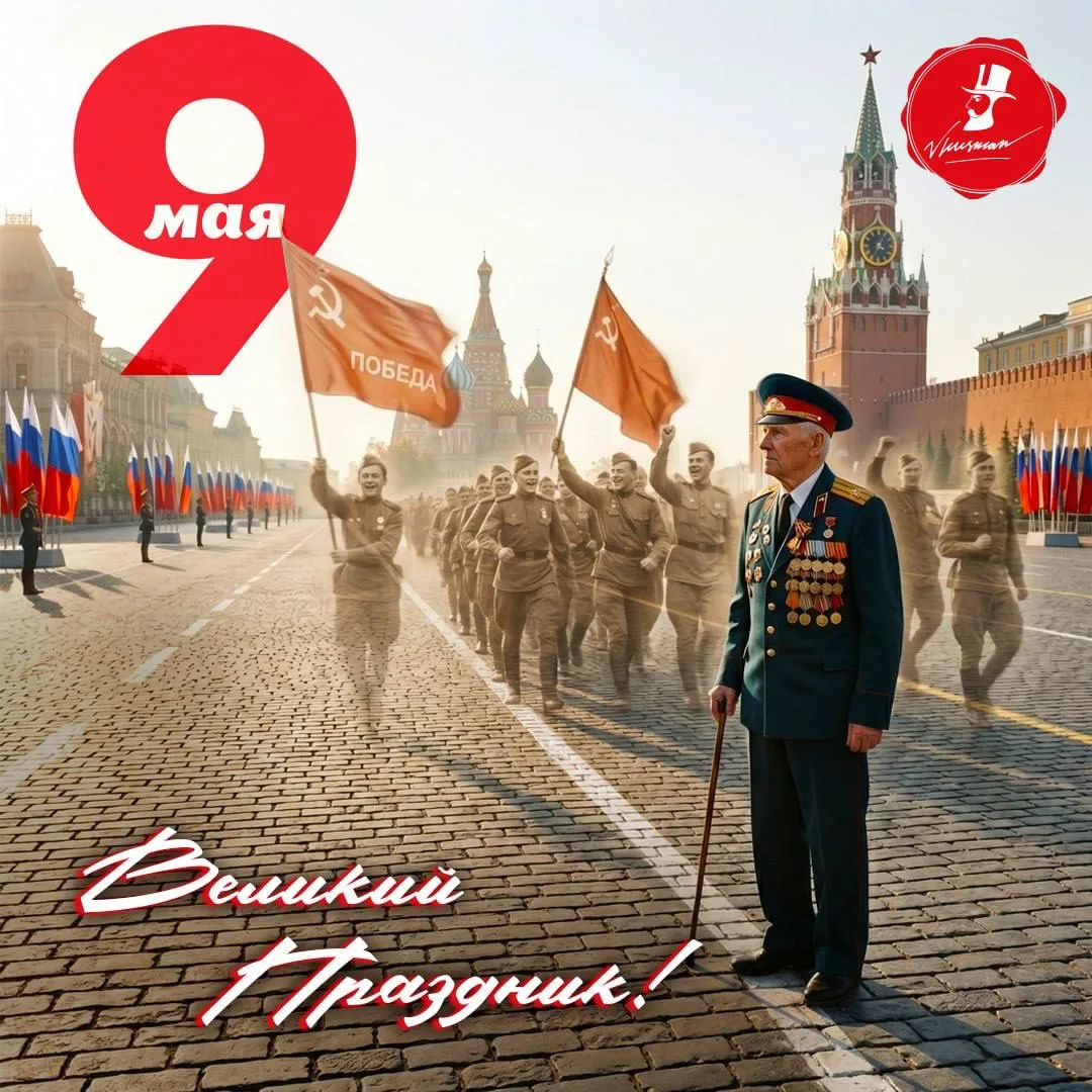 Сегодня мы отмечаем великий праздник — День Победы! Этот день напоминает нам о мужестве...