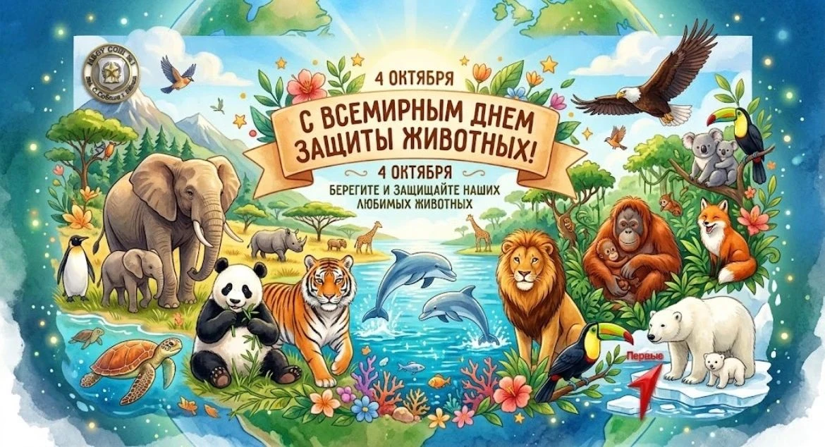 🐾 Всемирный день защиты животных — 4 октября! 🐾