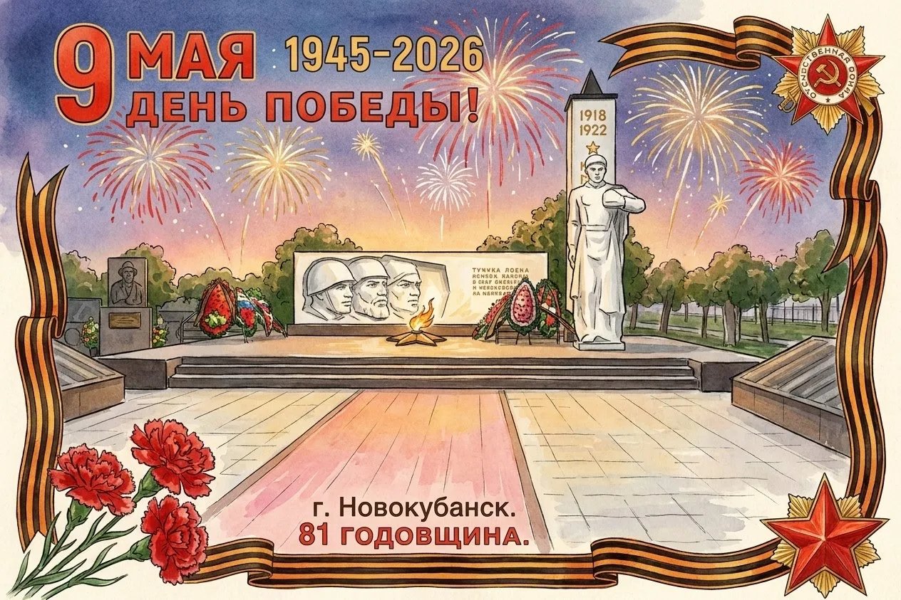 С Днем Победы Новокубанск!  9 Мая — это день памяти, гордости и глубокого уважения к подвигу нашего 