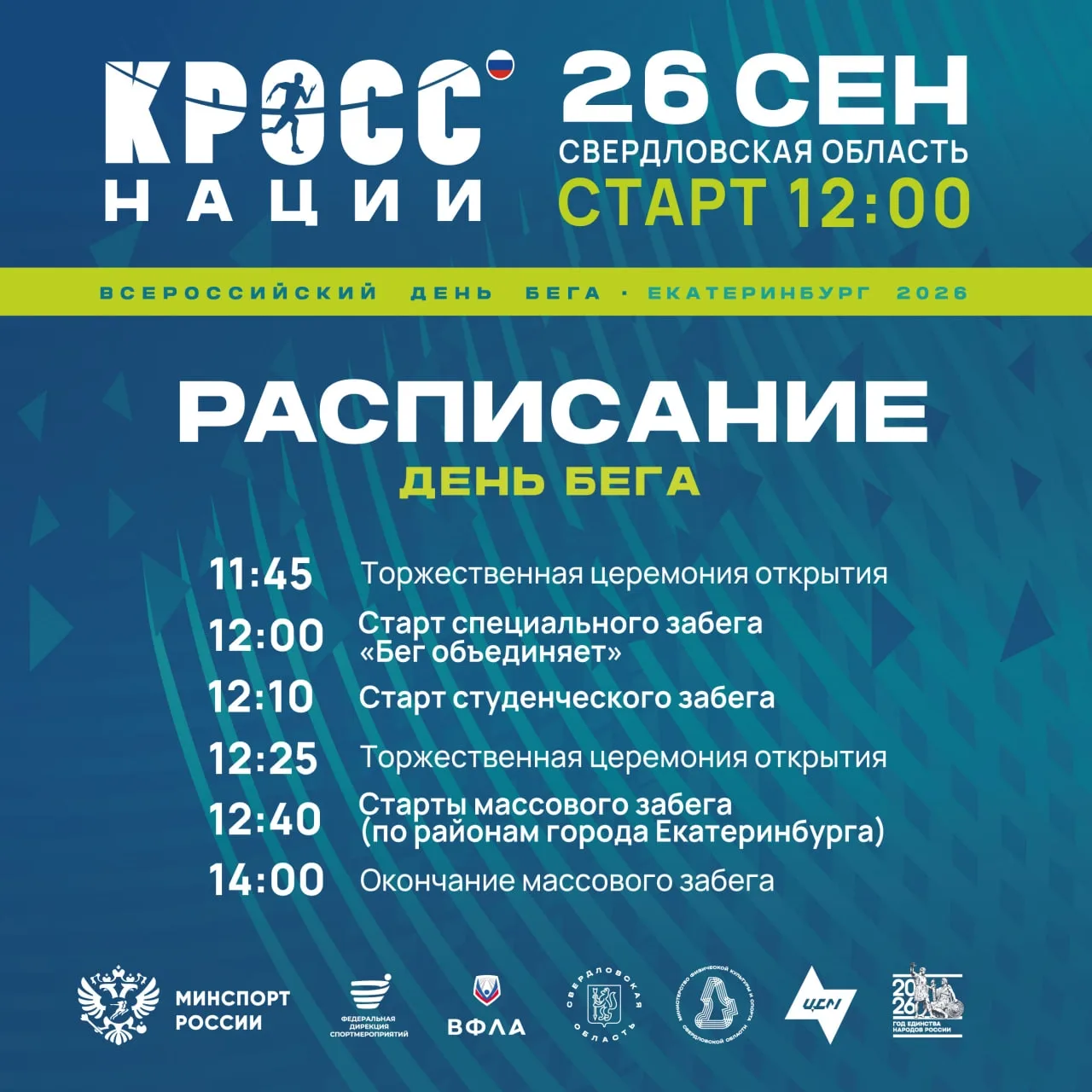 🏃 Изучаем программу Кросса Наций 2026