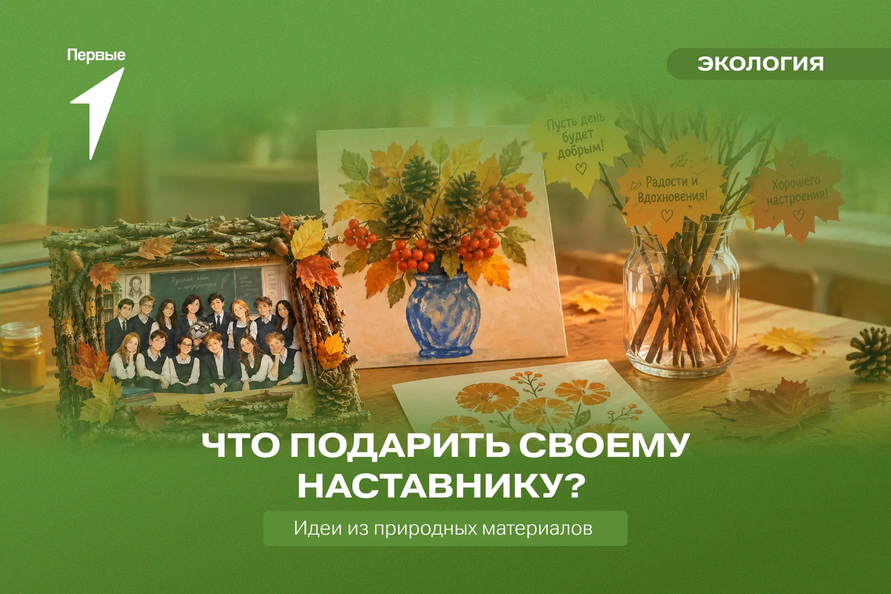 🌱 Идеи экологических поделок ко Дню учителя!