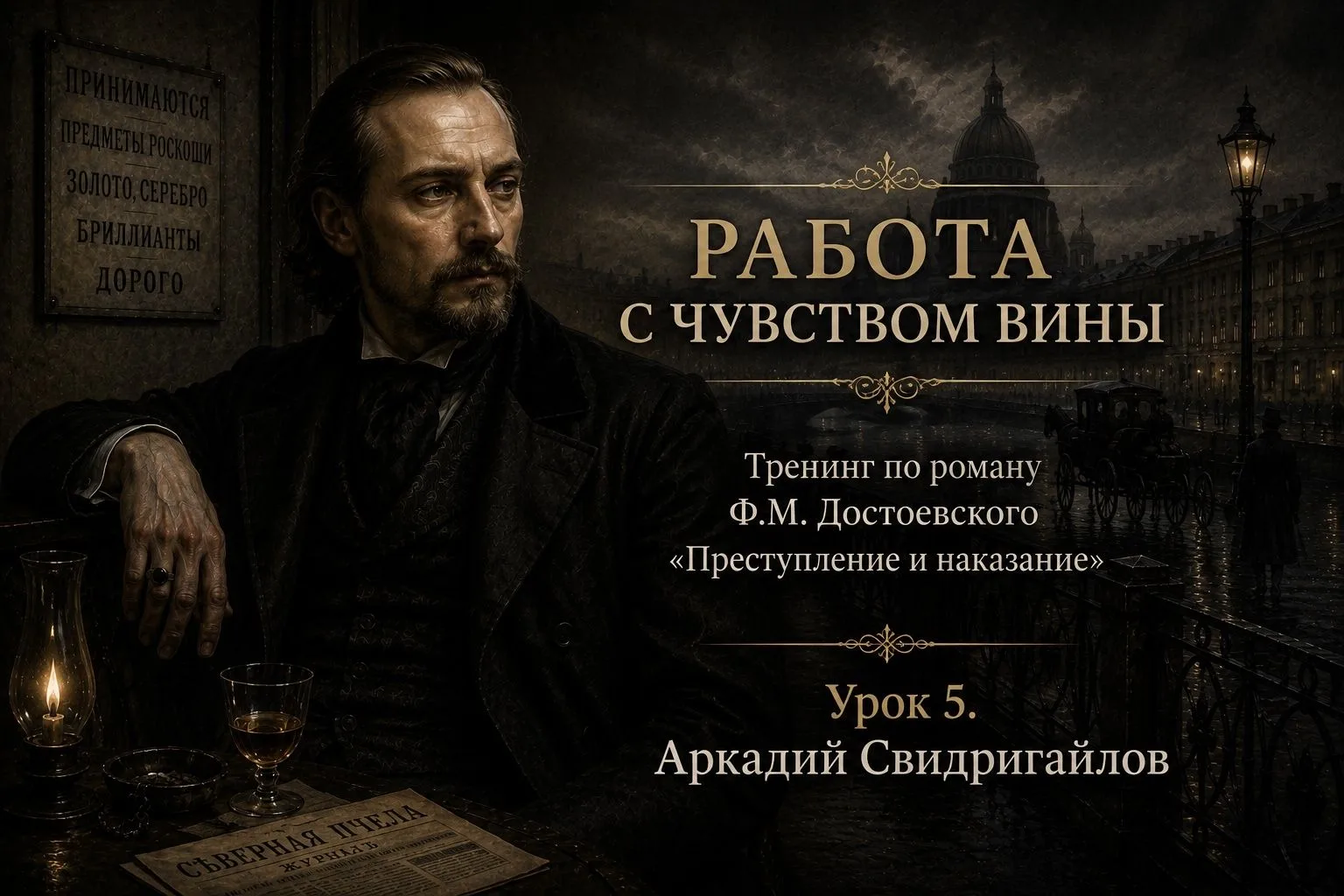 📣☀️Друзья, сегодня вас ждет пятый урок тренинга, посвященного работе с чувством вины по роману Ф.М.