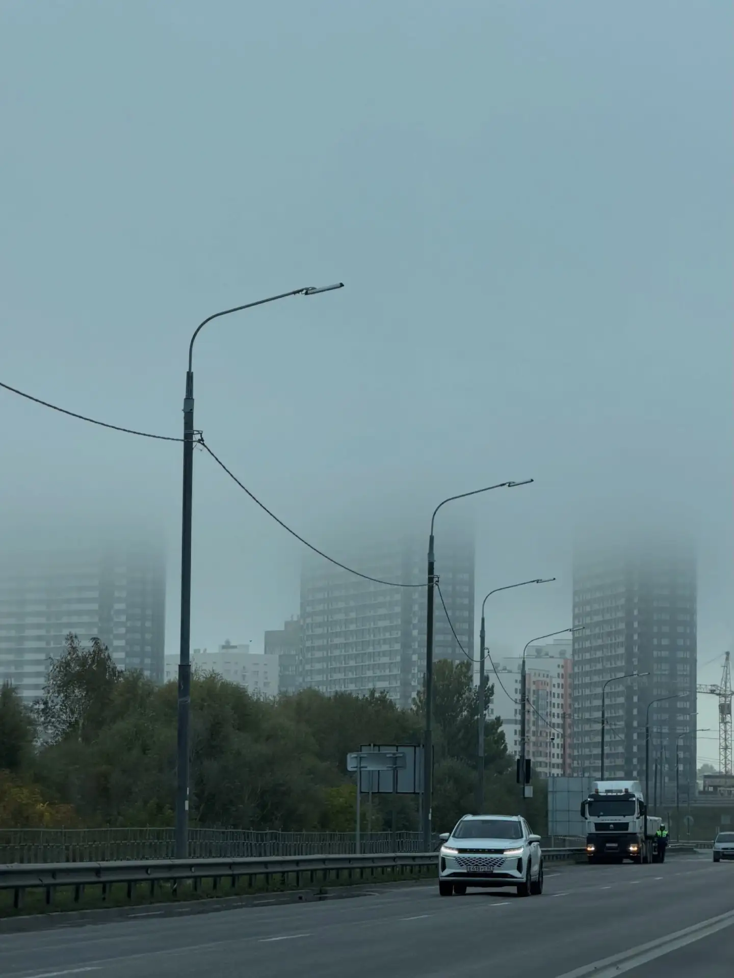 😶‍🌫️ Рязанские Паруса в тумане. Утро было очень красивым