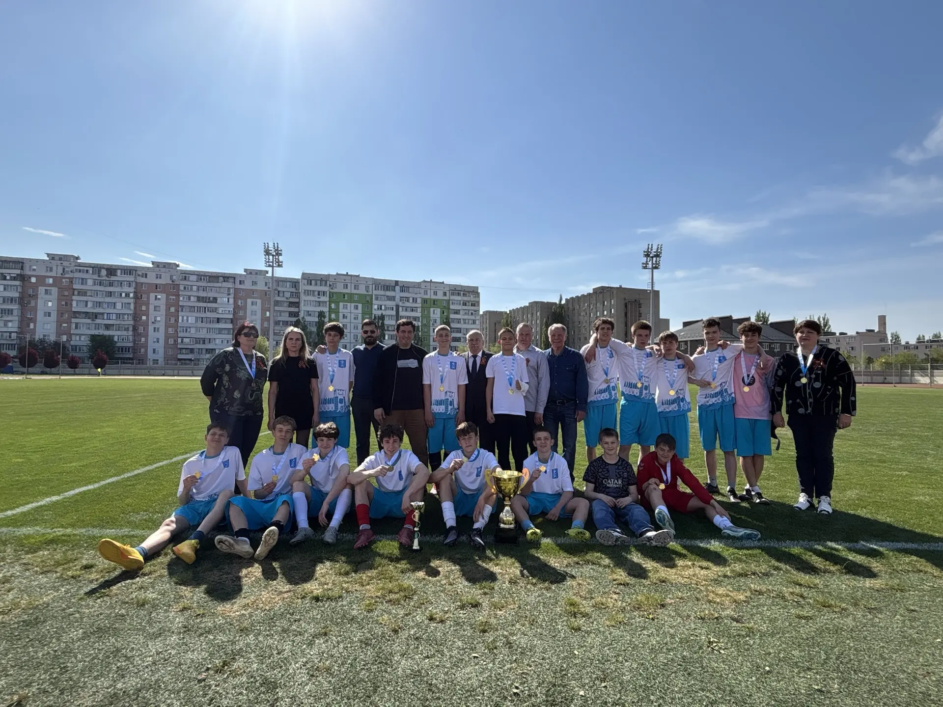 🏆 Поздравляем с победой! ⚽  🥇 Сегодня завершился финал Кубка Победы по футболу, и мы с гордостью соо