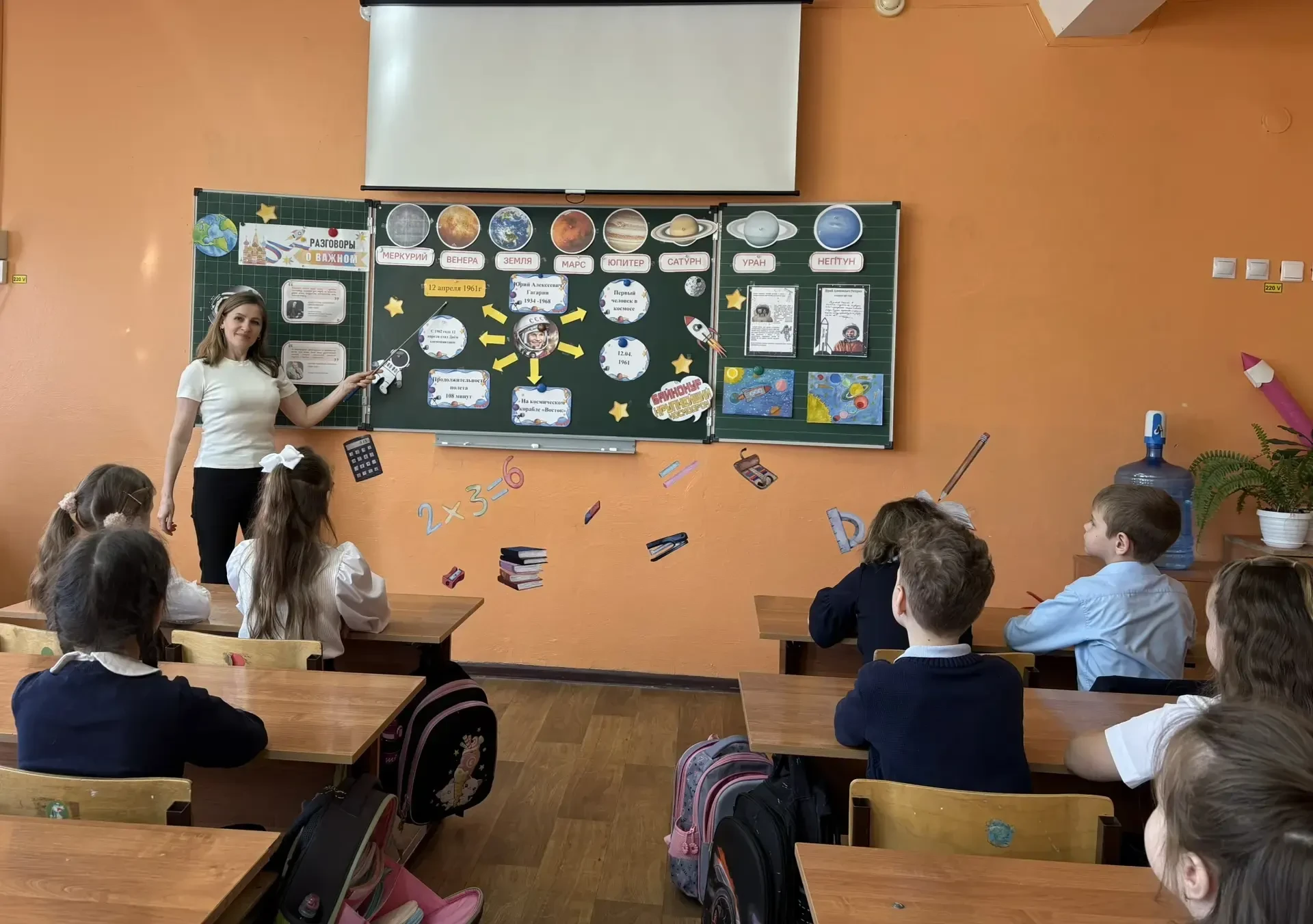 🌎🪐🌙Сегодня во всех школах страны прошли внеурочные занятия «Разговоры о важном»,темой которых стала 