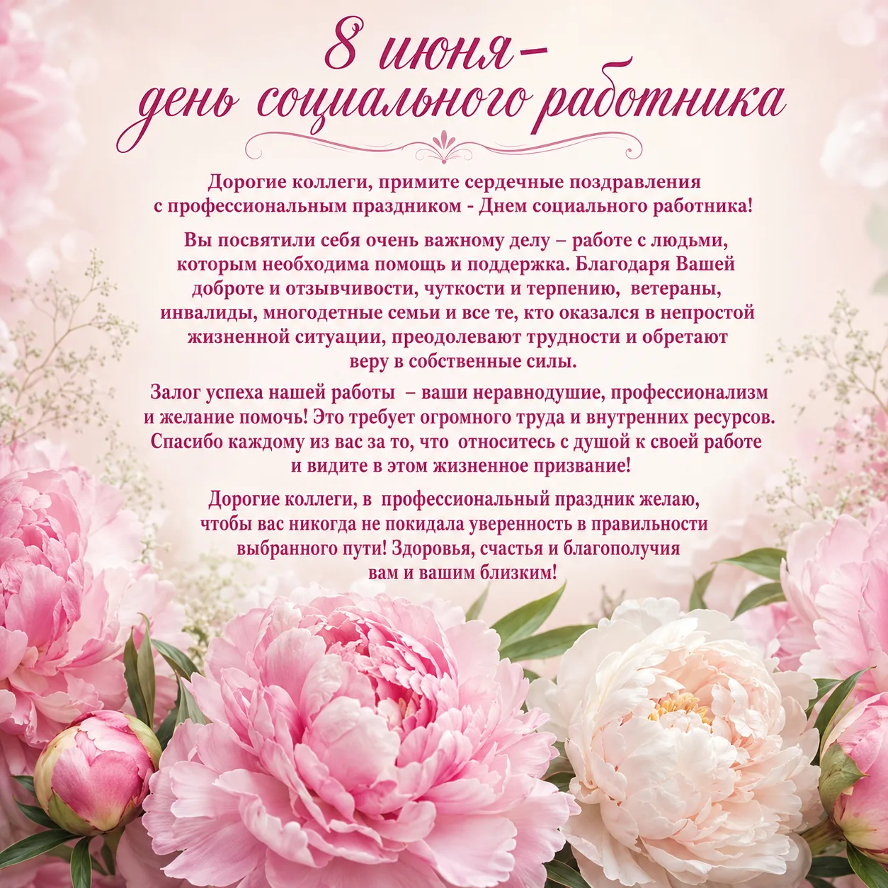 🌺 Уважаемые коллеги, примите поздравления с профессиональным праздником от директора Суздальского о
