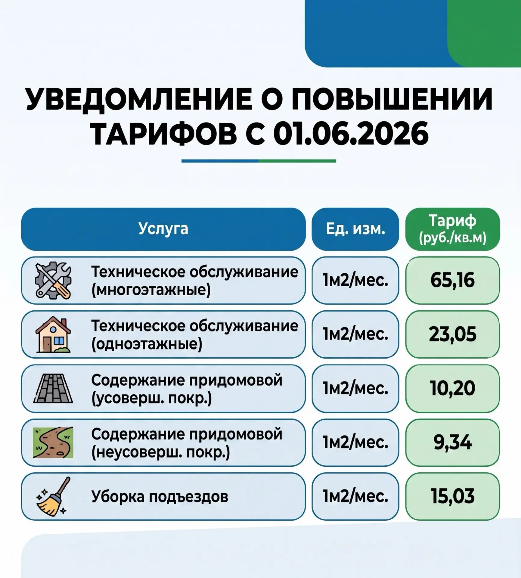 Уважаемые жители!

МУП «АПЖХ» информирует: с 1 июня 2026 года увеличен тариф на содержание жилья (ра