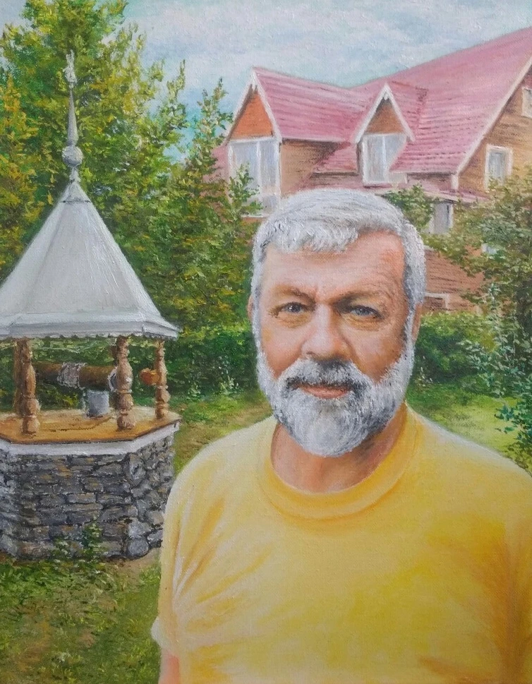 (45)Мой капитан", холст, масло, 40х50, 2019г.