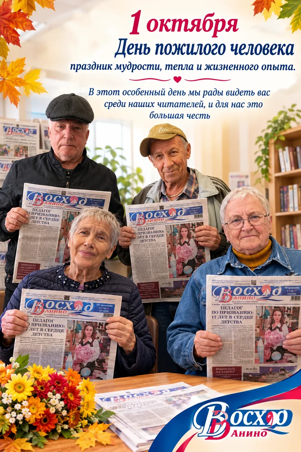 👵👴Сегодня, 1 октября, мы отмечаем Международный день пожилого человека - праздник, ко...