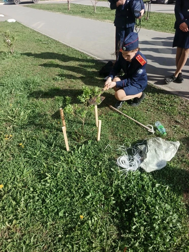 Сегодня наши казачата - волонтеры, приняли активное участие в городском субботнике, внося свой личны