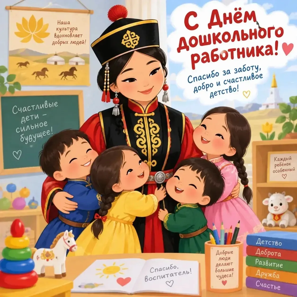 С ДНЁМ ДОШКОЛЬНОГО РАБОТНИКА! 🌸