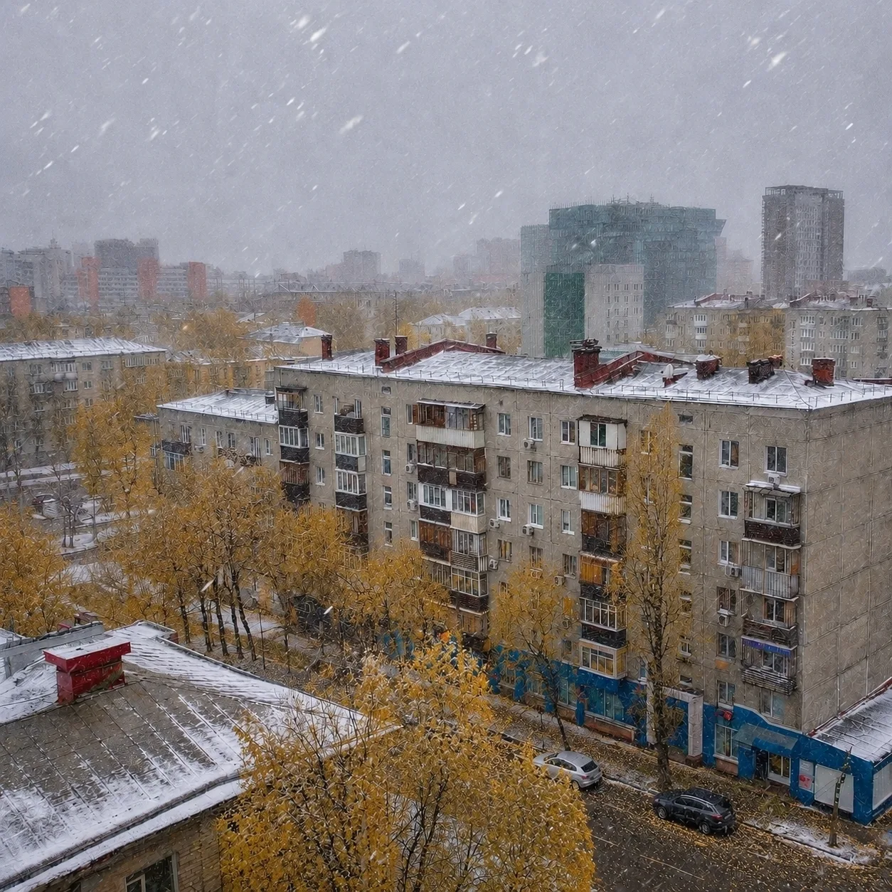 ❄️ В Сибири уже выпал первый снег