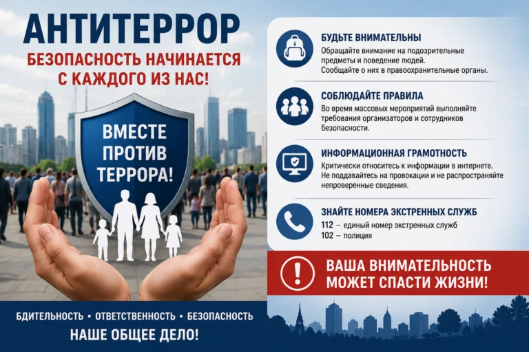 Безопасность начинается с каждого из нас!