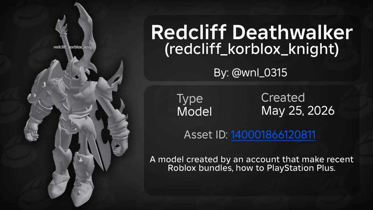 🔥 REDCLIFF DEATHWALKER ?! Недавно на аккаунте, где создаются пакеты для Roblox, был об...