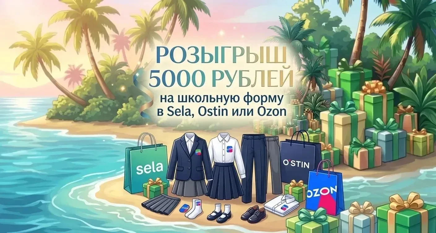 ДАРИМ СЕРТИФИКАТ НА 5000 рублей НА ШКОЛЬНУЮ ФОРМУ на Ozon, Ostin или Sela