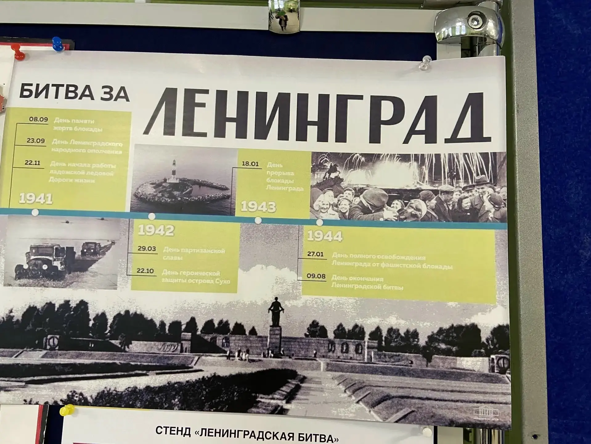 18 января 1943 года — День прорыва блокады Ленинграда. 27 января 1944 года — День полного освобожден