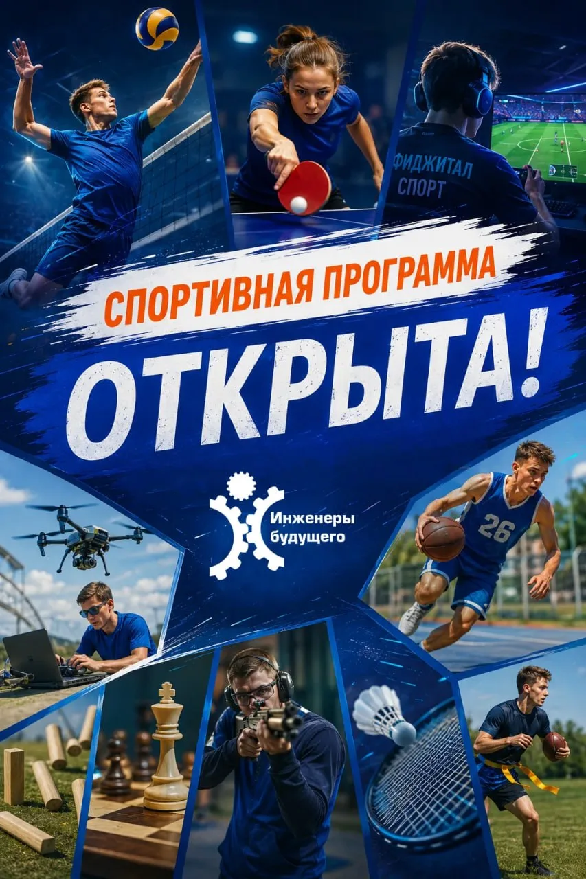 🏆 Спортивная программа «Инженеров будущего» не ограничивается утренней зарядкой.

Сразу после интен