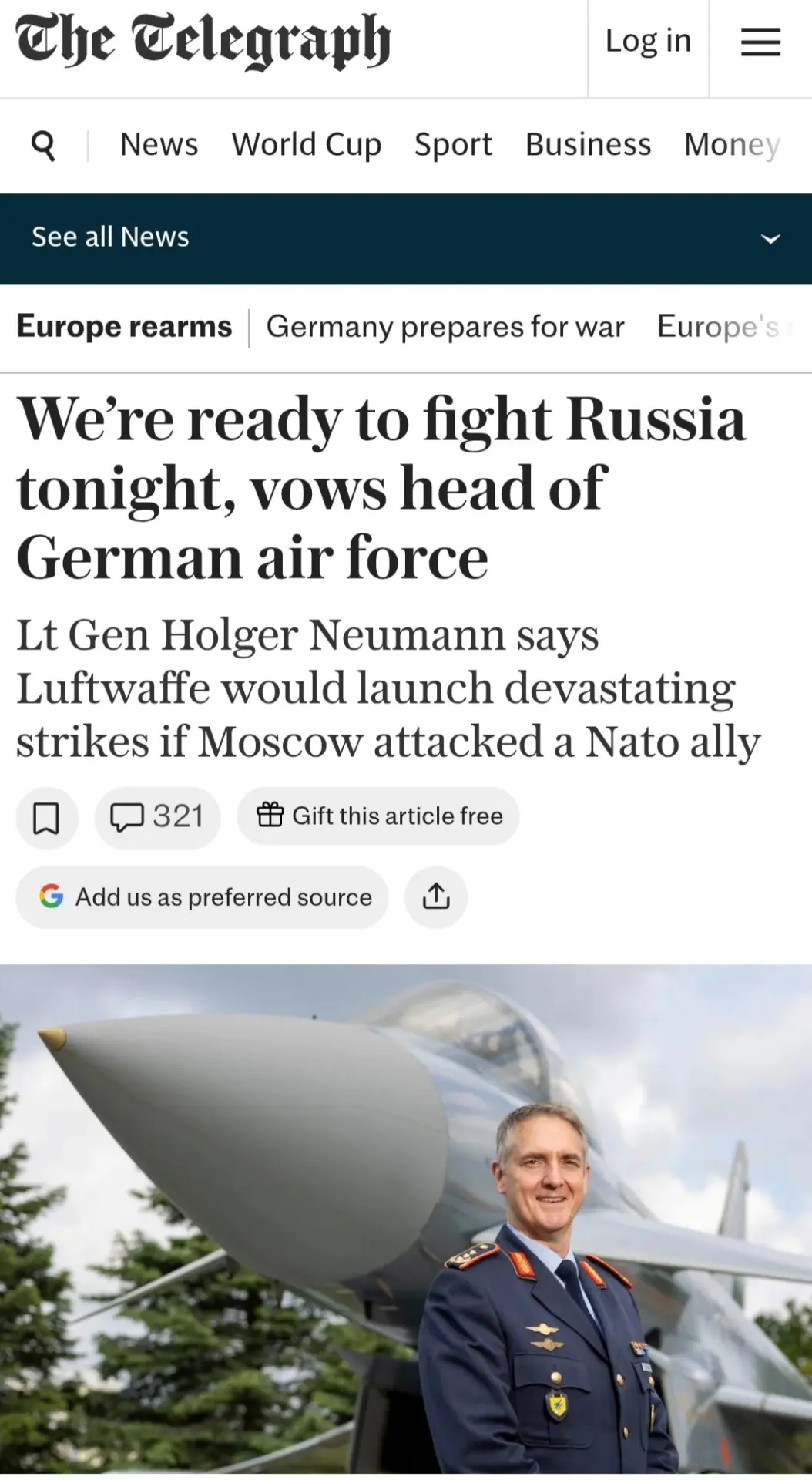 🇷🇺 🇩🇪 Германия готова сражаться "уже сегодня ночью" против России, атаковав Калининград и Санкт-