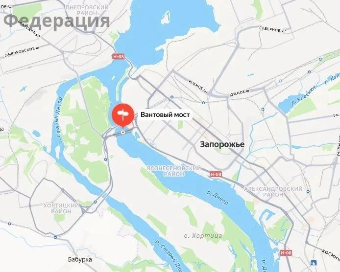 ❗️💥 Движение по Вантовому мосту в Запорожье перекрыто вследствие ударов ВС РФ, — сообщ...