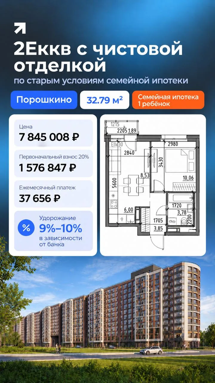 Dogma вернула ставку 6% по семейной ипотеке на 30 лет