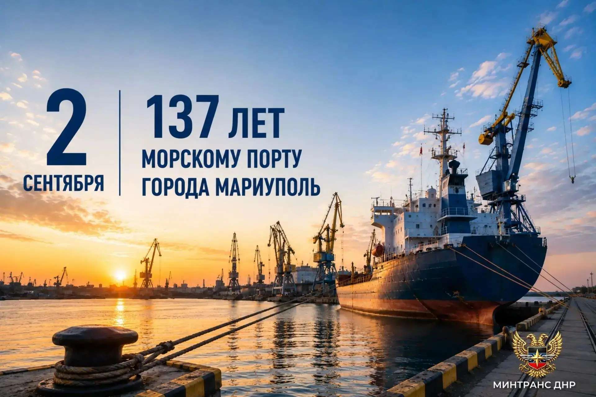 ⚓ Уважаемые коллеги, портовики и моряки, мариупольцы!