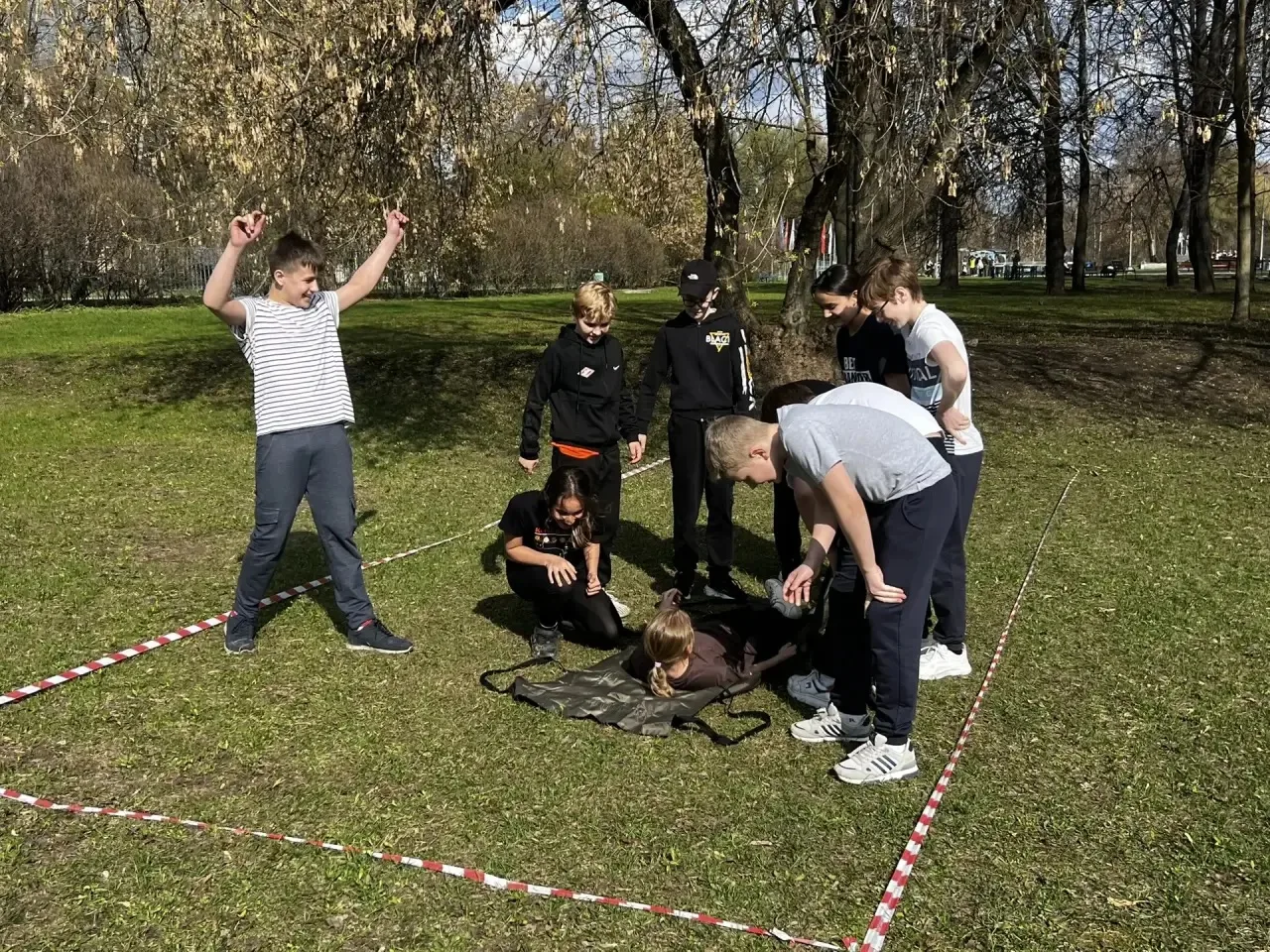 Всероссийская военно-патриотическая игра «Зарница 2.0»  🎉 Команда нашей школы приняла участие на мун
