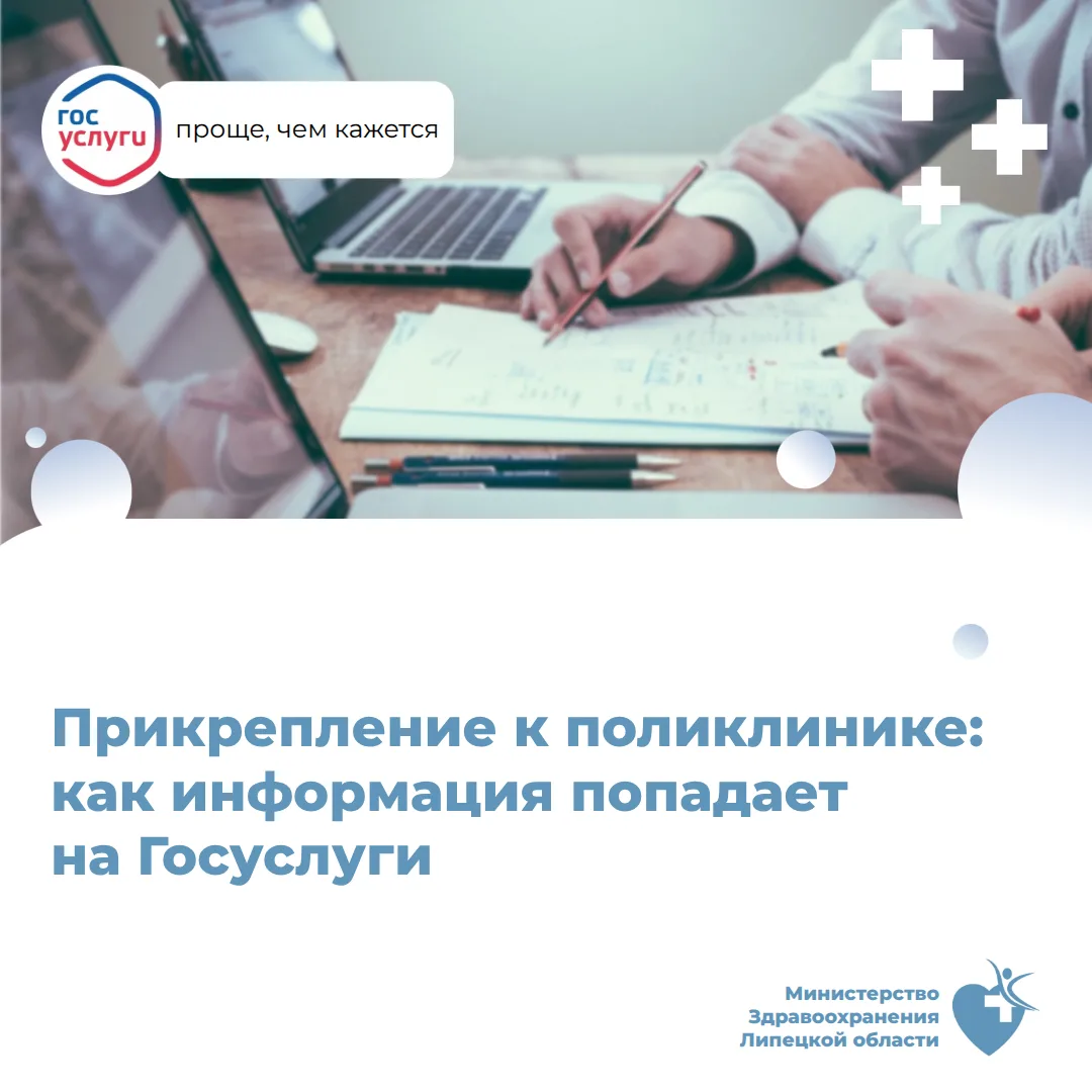 Информация о медицинской организации поступает на Госуслуги из фонда ОМС