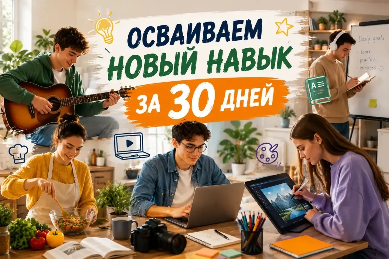 🎯 Навык за лето: чему можно научиться всего за один месяц

Летние каникулы – отличное время не толь
