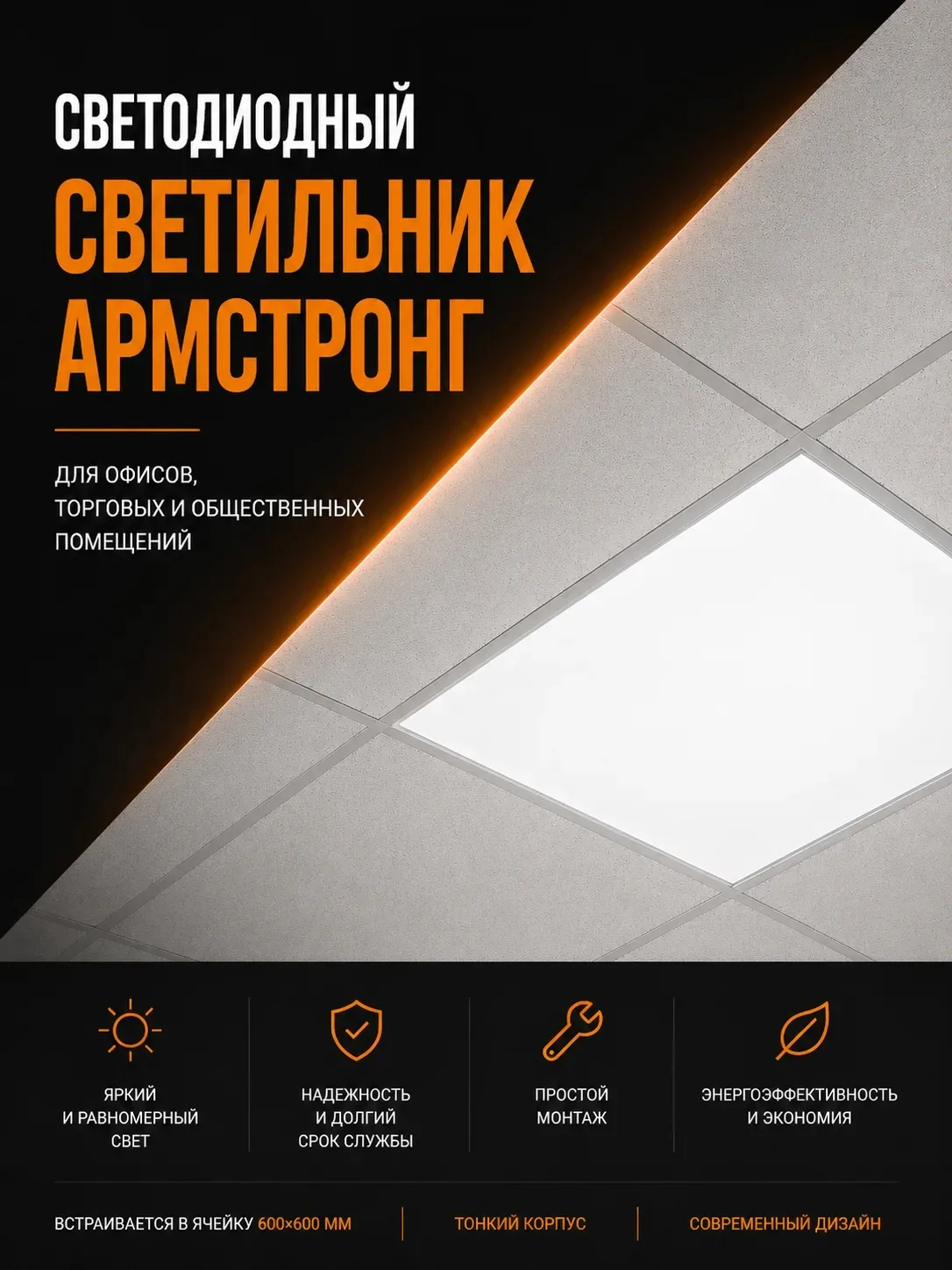 Стандартные светильники? Да, мы их тоже производим.
