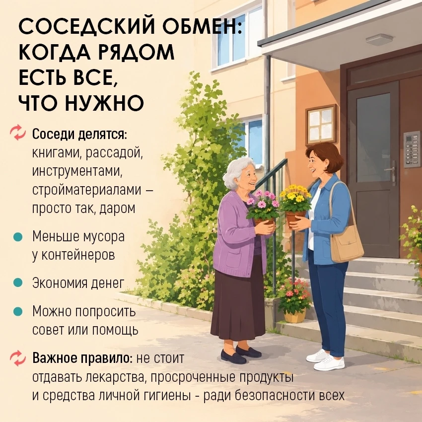 У вас есть то, что не нужно вам, но нужно соседу. И наоборот🔨  🍎