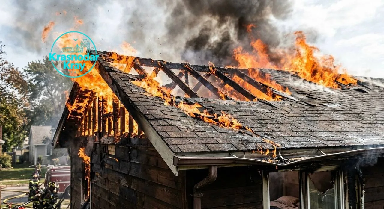 🔥 Ссора с соседом закончилась поджогом дома в Тихорецком районе