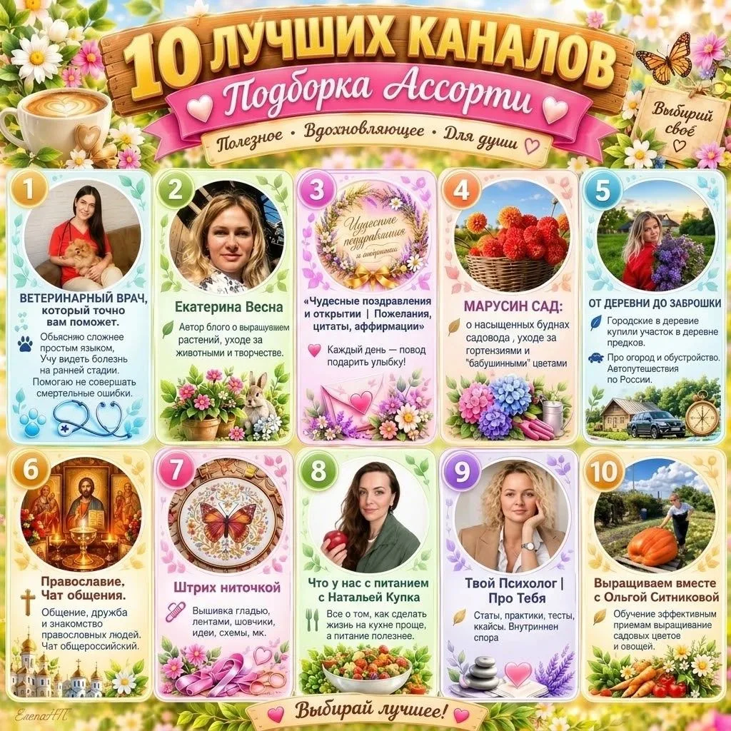 Топ 10 важных и нужных каналов для тебя. Все самое интересное и необычное.