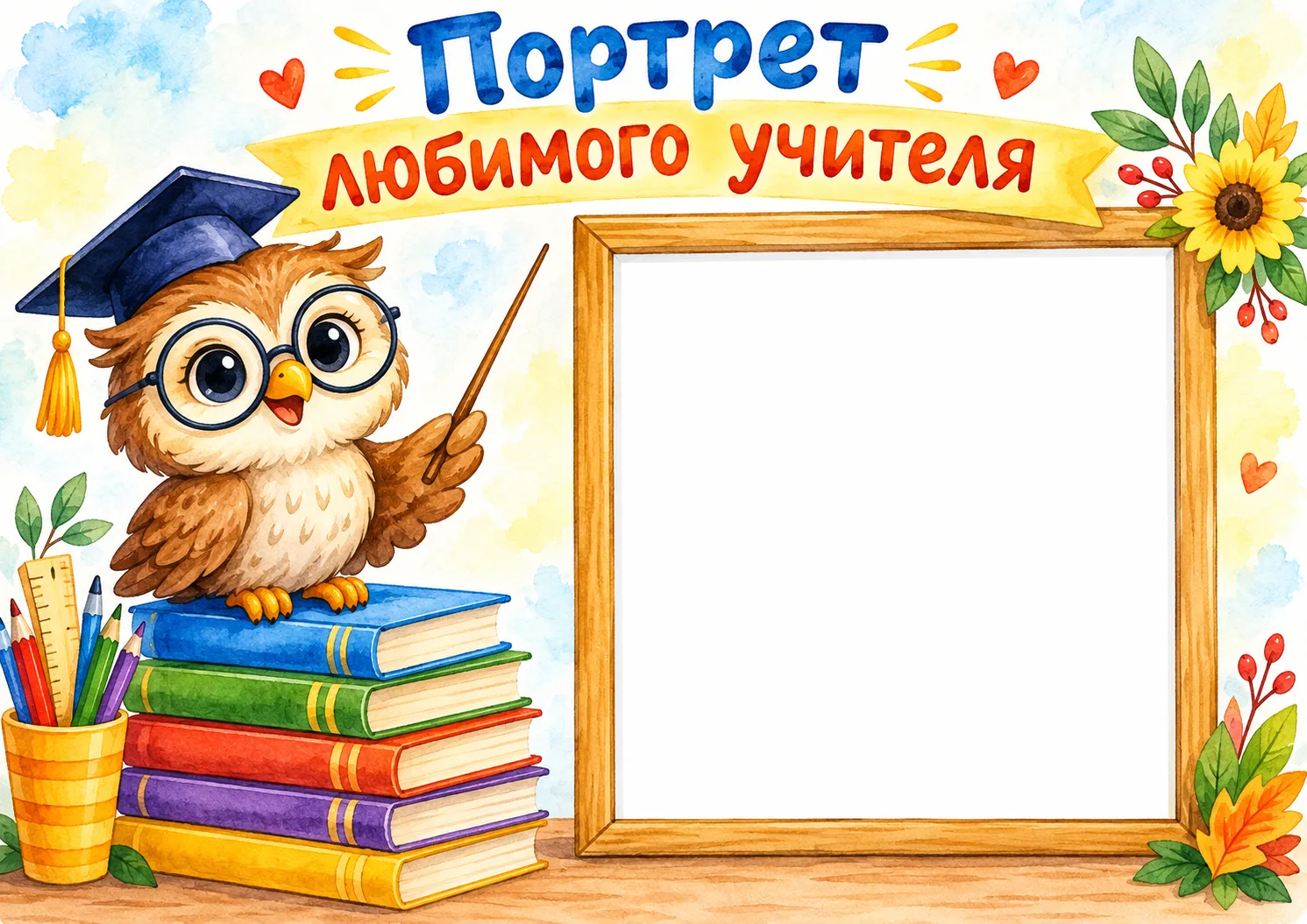 🏫Идеи для поздравительных плакатов-открыткок ко Дню учителя.🍁