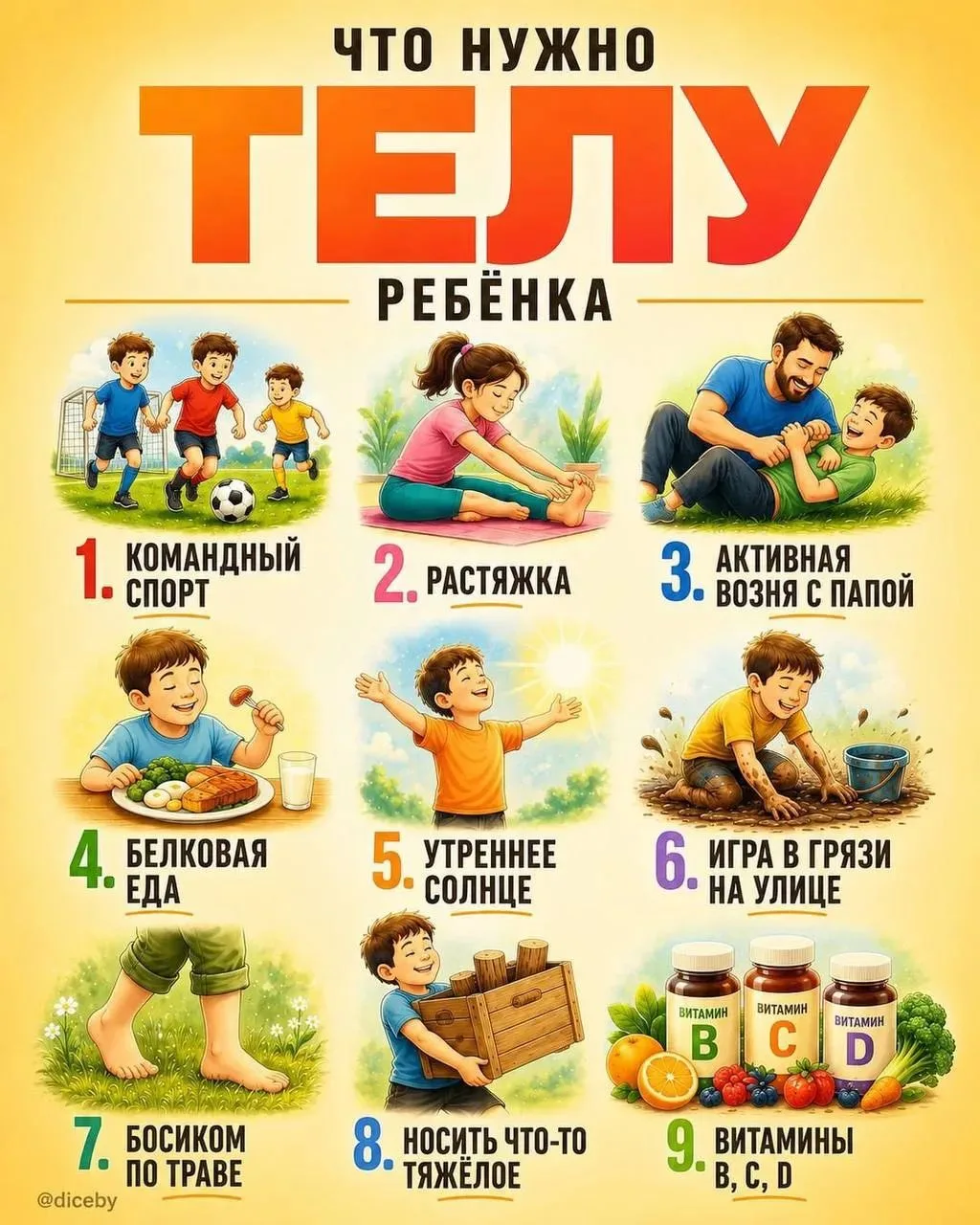 ✅ Обязательные системы для здоровья ребенка

Средний ребёнок проводит меньше 1 часа в день в свободн