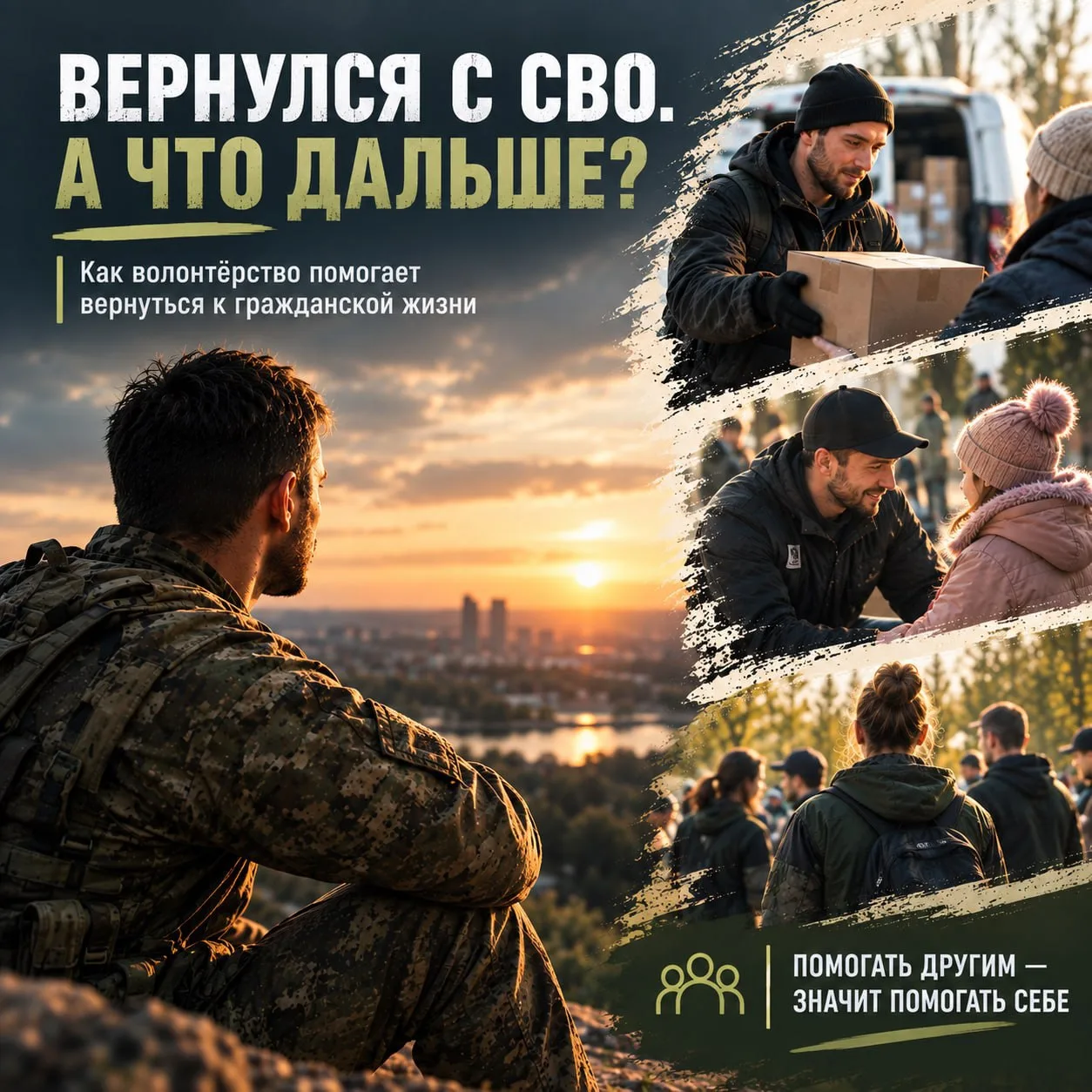 🎖 ВЕРНУЛСЯ С СВО. А ЧТО ДАЛЬШЕ? Как волонтёрство помогает вернуться к гражданской жизни