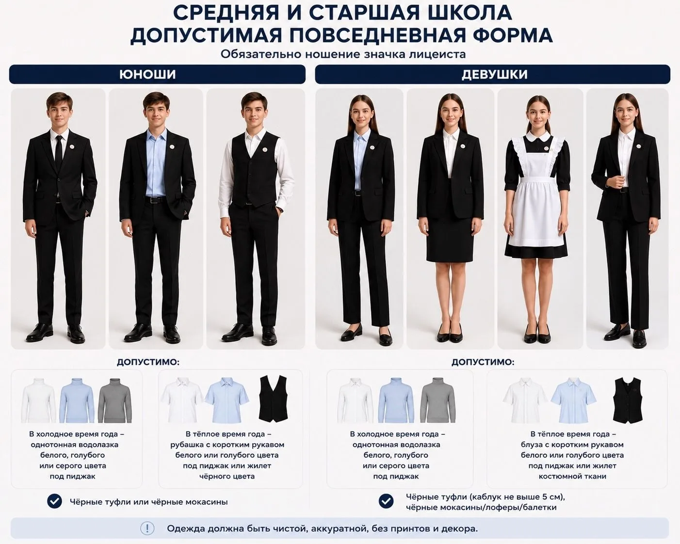 Уважаемые родители учащихся нашего лицея!
При покупке школьной формы на сезон учебного года 2026-202