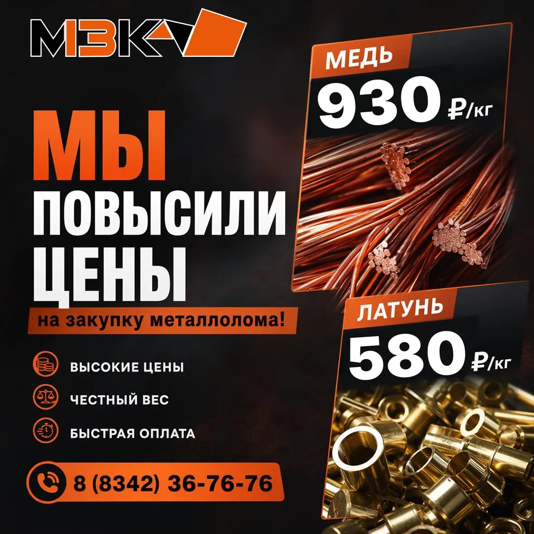 Повышаем цены на медь и латунь! 📈